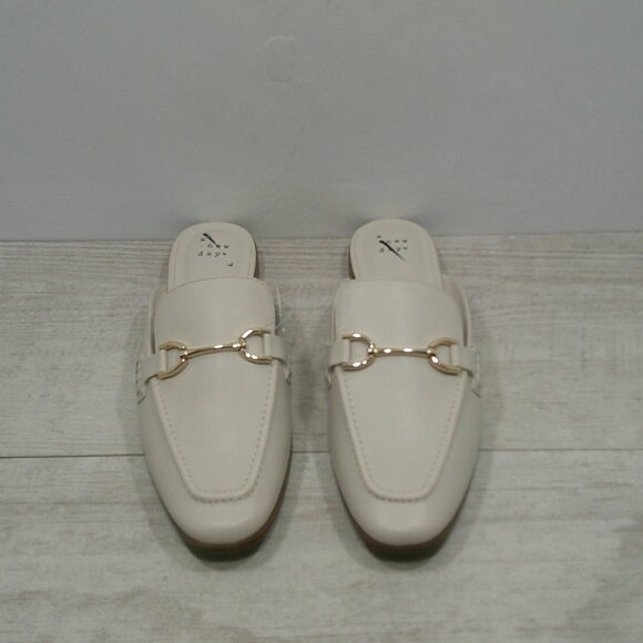Women's Sandy Mule Flats Minimalist Slides with Gold Bit Size 9 M - Picture 3 of 11